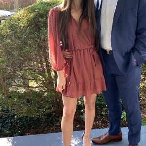 Textured Zara wrap dress